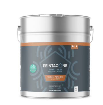 PEINTAGONE 10L Wall Finish Semi-Matt Base White