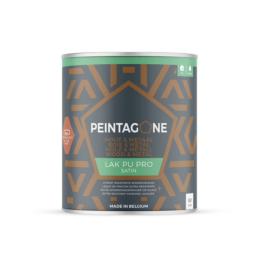 PEINTAGONE 1L Lak PU Pro Satin Base M Tons Vifs
