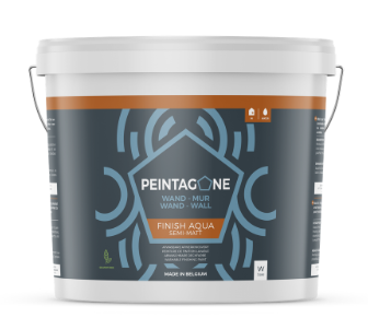 [FSBW4L] PEINTAGONE 4L Finish Aqua Semi-Matt Base White