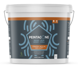 PEINTAGONE 10L Finish Aqua Semi-Matt Base M Tons Vifs