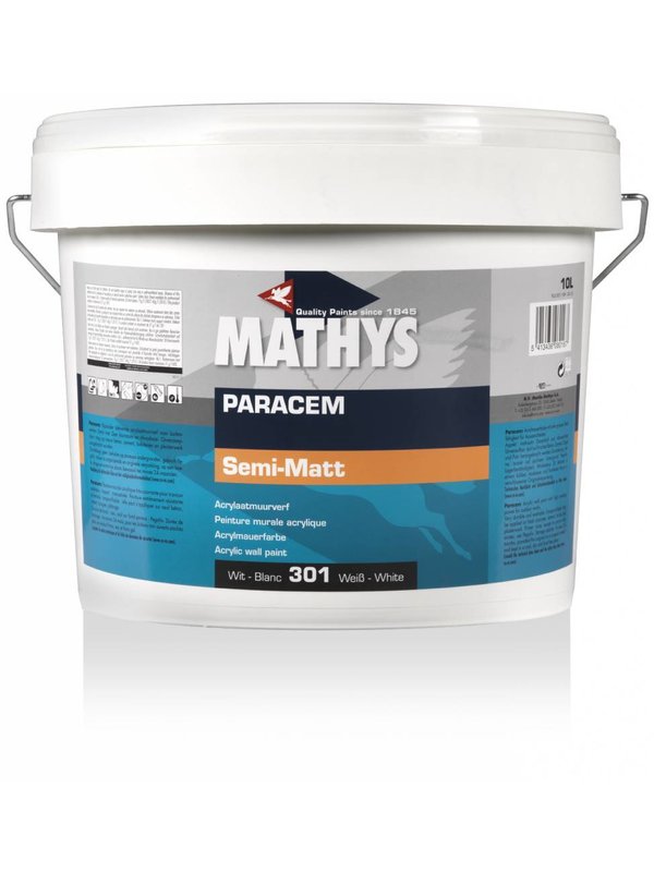 [PARACEM10BLC] MATHYS Paracem Semi-Matt Ext 10L Blanc