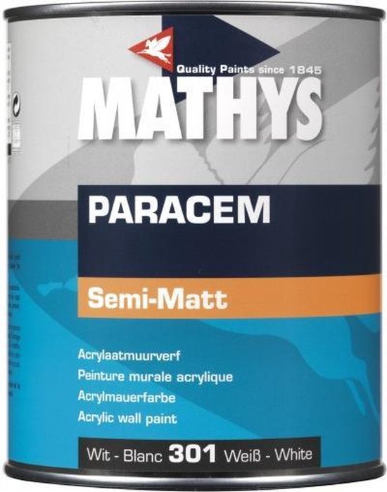 Mathys Paracem Semi-Mat Ext 0.75L Blanc
