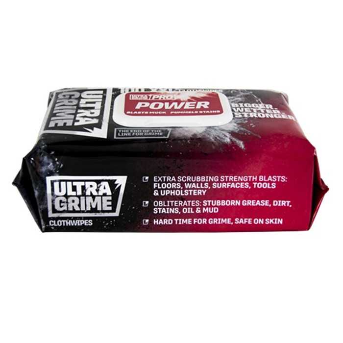 UltraGrime PRO Power Scrub 80 wipes