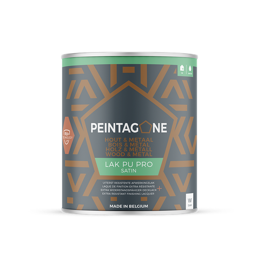 [LPUPSBW1L] PEINTAGONE 1L Lak PU Pro Satin Base White