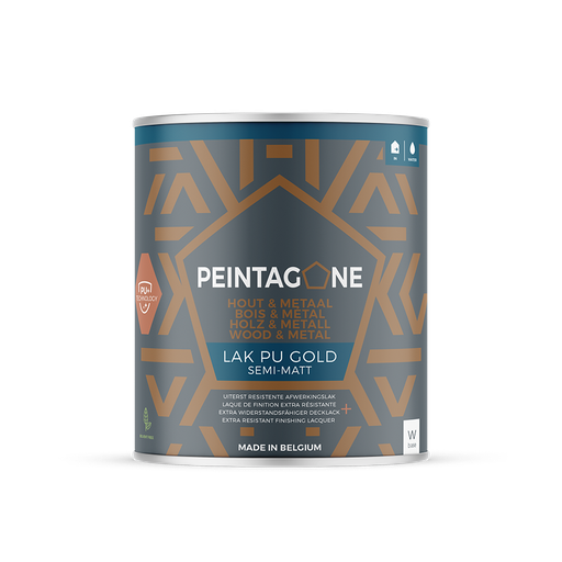 [LPUGBW1L] PEINTAGONE 1L Lak PU Gold Base White