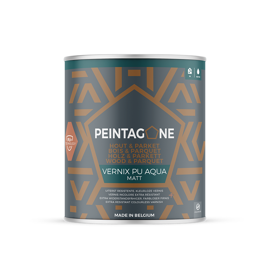 PEINTAGONE 1L Vernis PU Aqua Teinté