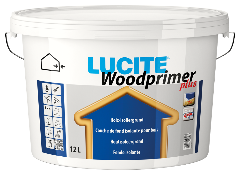 Lucite WOODPRIMER Plus 12L Blanc