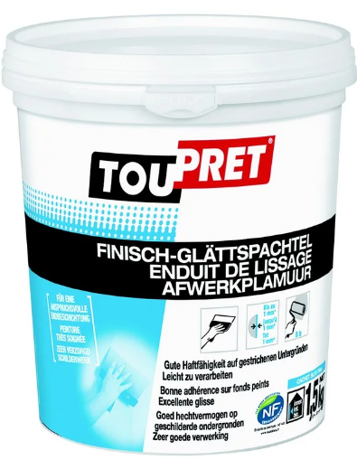 Toupret Enduit de lissage 1.5KG
