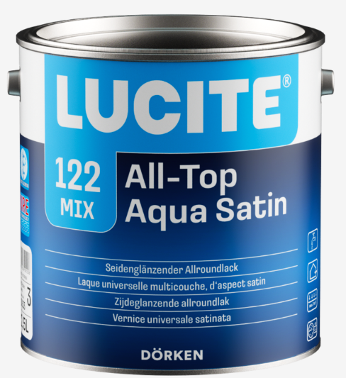 Lucite 122 ALLTOP AQUA SATIN 1L Blanc