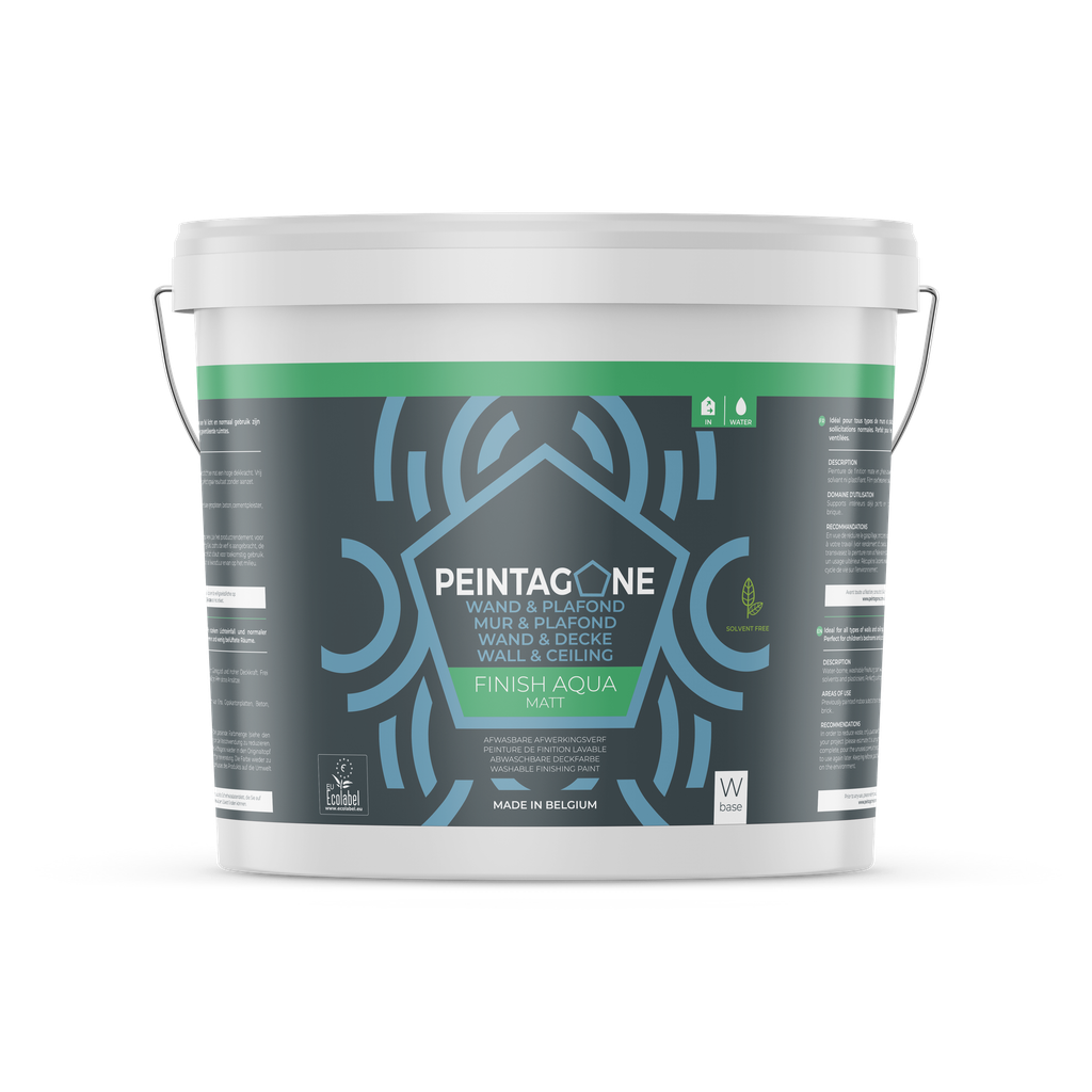 PEINTAGONE 4L Finish Aqua Matt Base White