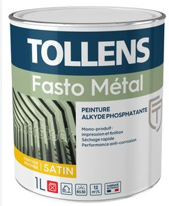 TOLLENS Fastométal Satin - 3L - Blanc