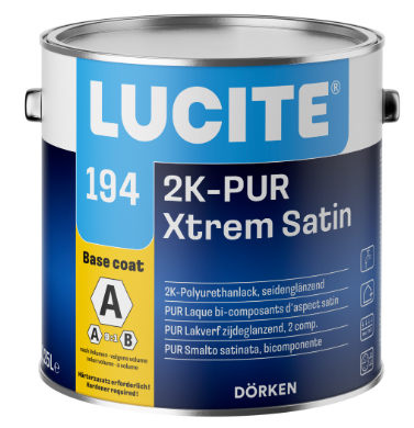 [339503] Lucite 194 2K XTREM SATIN 0.9L Blanc