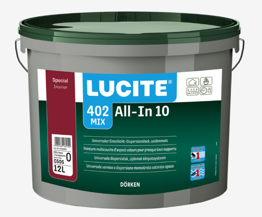 [340959] Lucite 402 ALL-IN 10 12L Blanc
