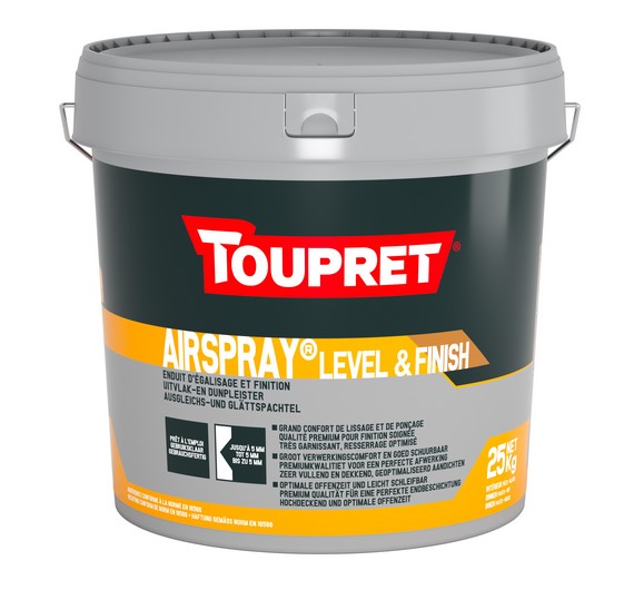 [3178310211168] TOUPRET Airspray Level & Finish 25KG