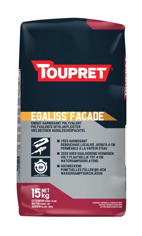 [3178310015186] TOUPRET Facade Level & Repair 15Kg