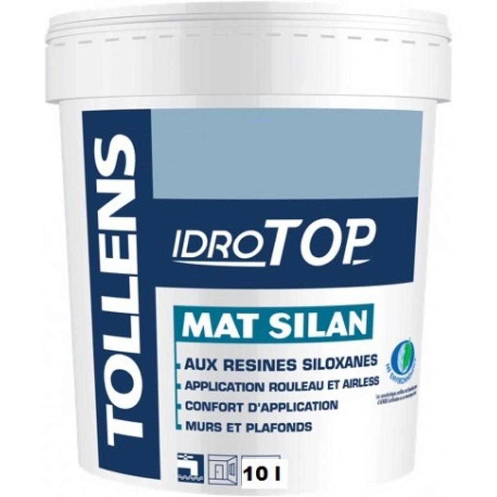 [IDROTOP10BLC] TOLLENS IdroTop Mat Silan 10L Blanc