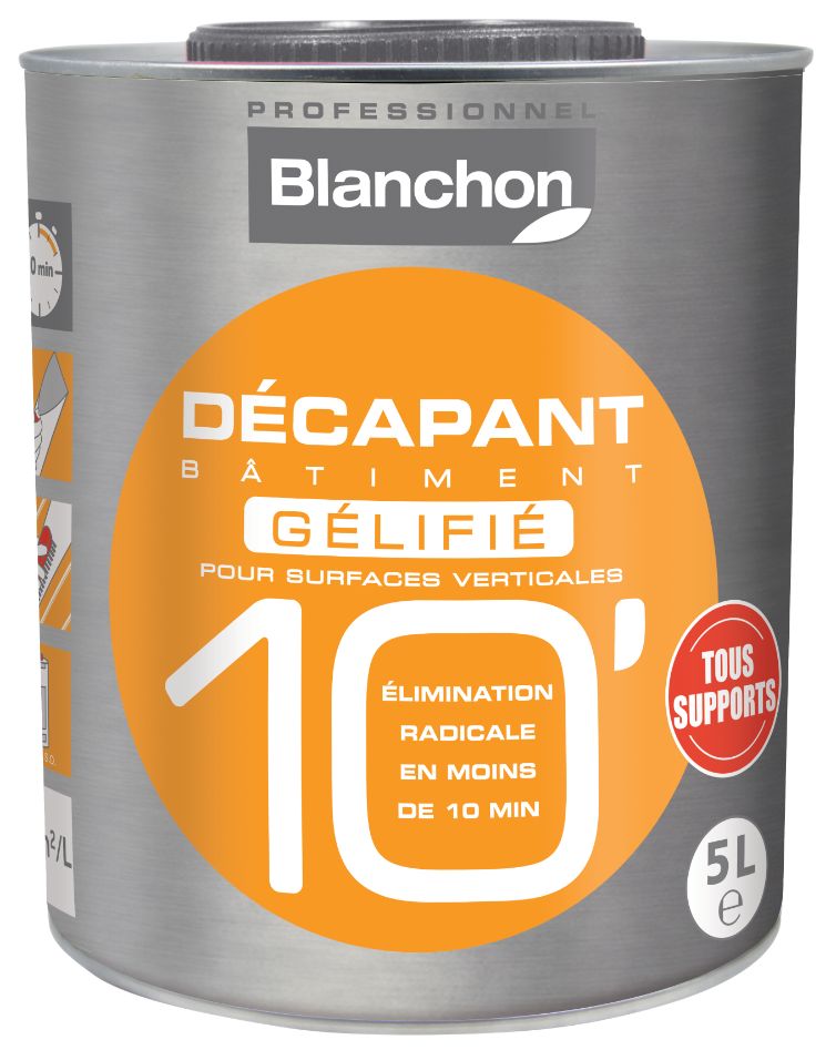 Blanchon Décapant Bâtiment 10' Gel 5L